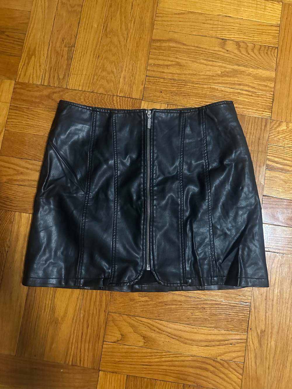 Free People Leather Mini Skirt